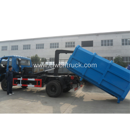 Economical new Dongfeng 10cbm hook lift garbage truck